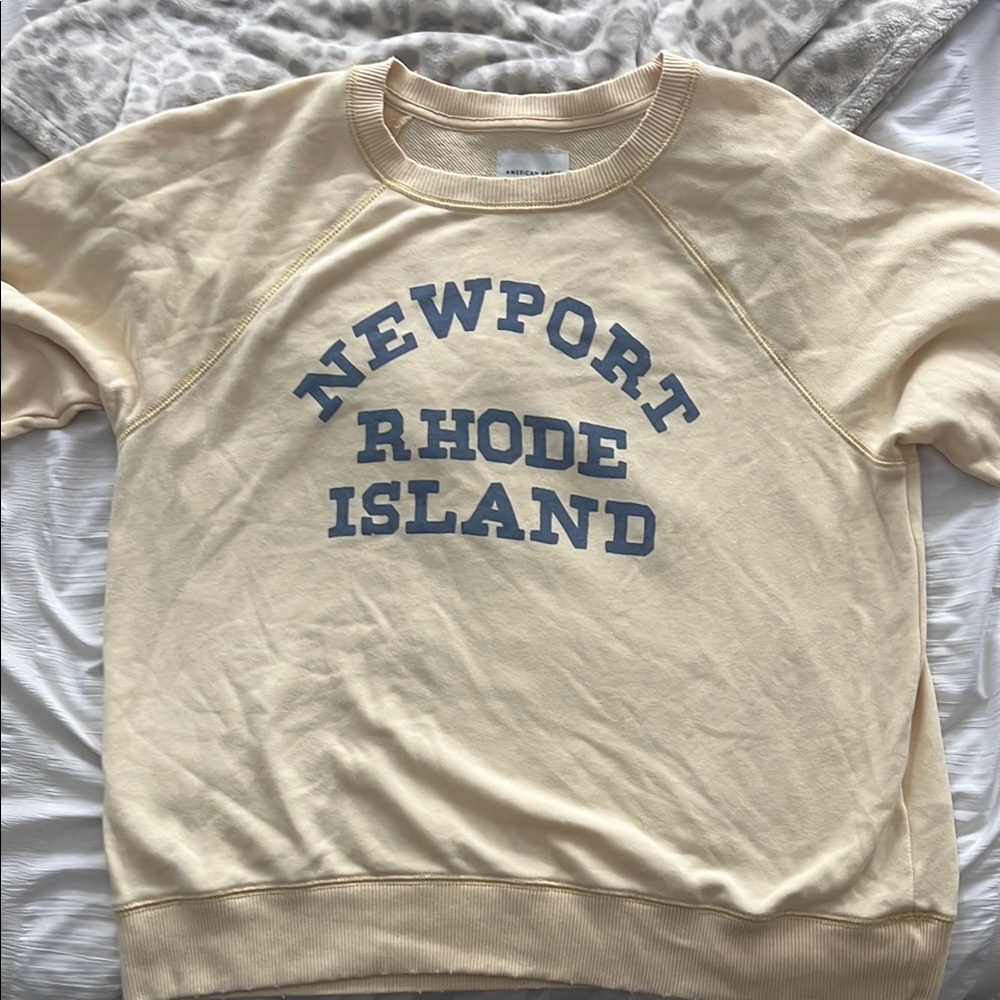 American Eagle Outfitters Yellow Sweatshirt